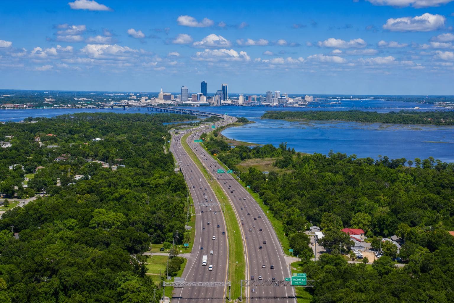 how far is North Jacksonville from downtown Jacksonville
